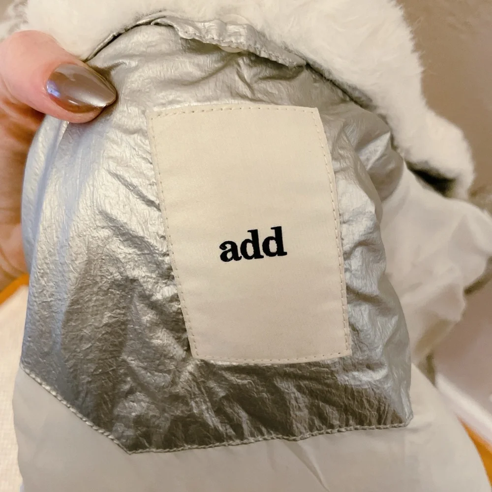 Add Girl's Down Jacket Silver [ADFGB034-5000] size 10 - similar to women’s XS